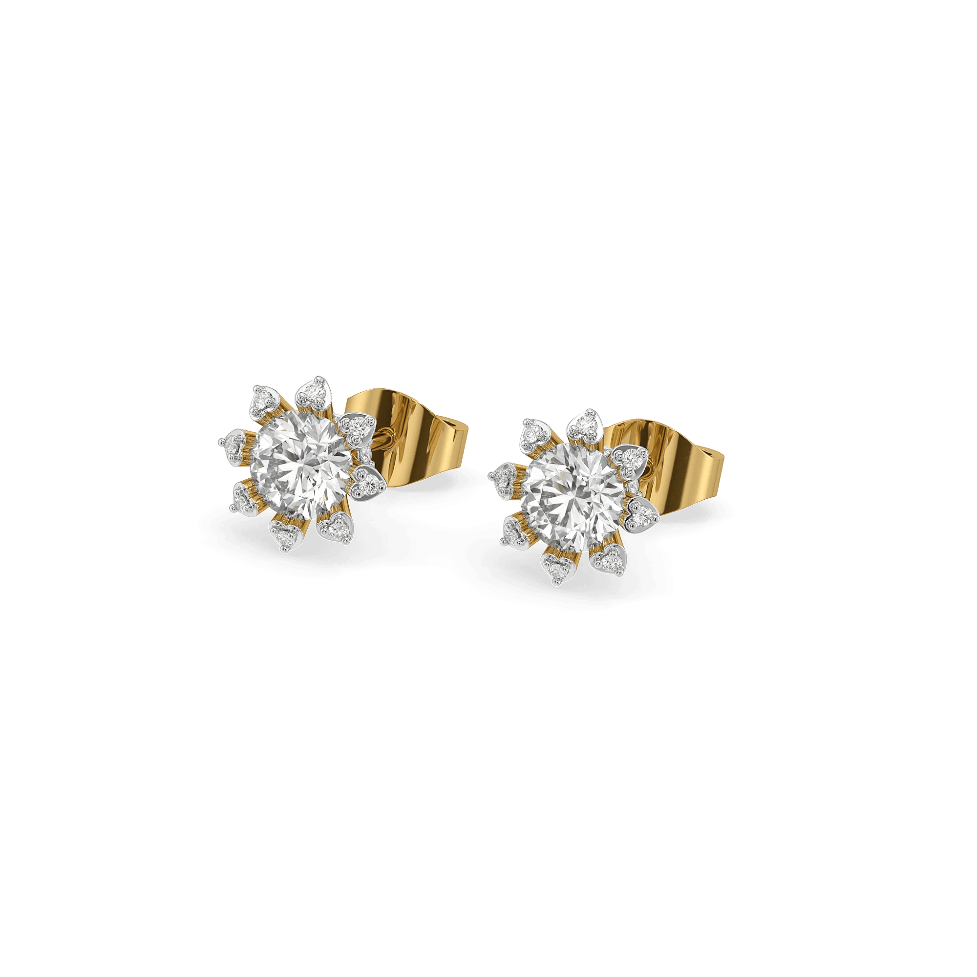 Star Bloom Lab Grown Diamond Stud Earrings — image 1