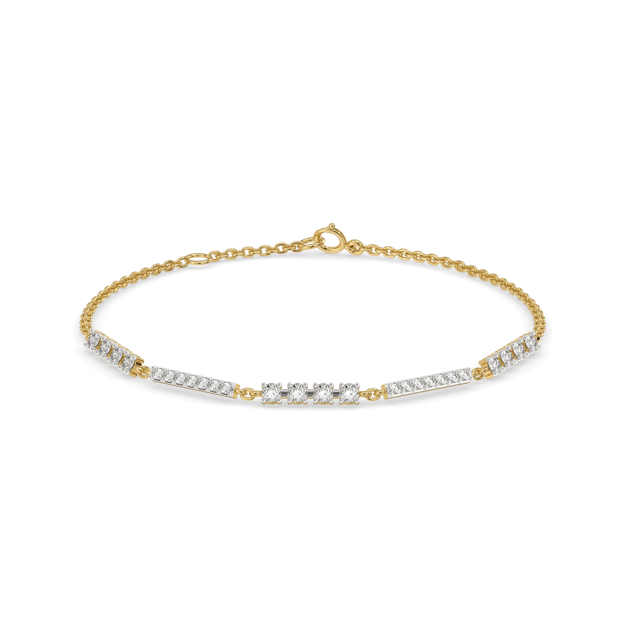 Unbroken Bond Pure Gold Lab Grown Diamond Bracelet — image 1
